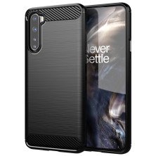 Funda para OnePlus Nord 5G Carcasa Silicona Fibra de Carbono Elástica Antigolpes